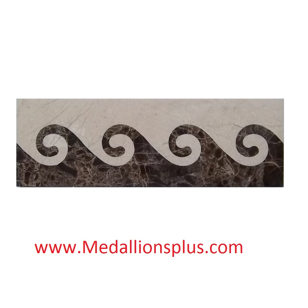 ML-17ED waterjet tile border  4 x 12